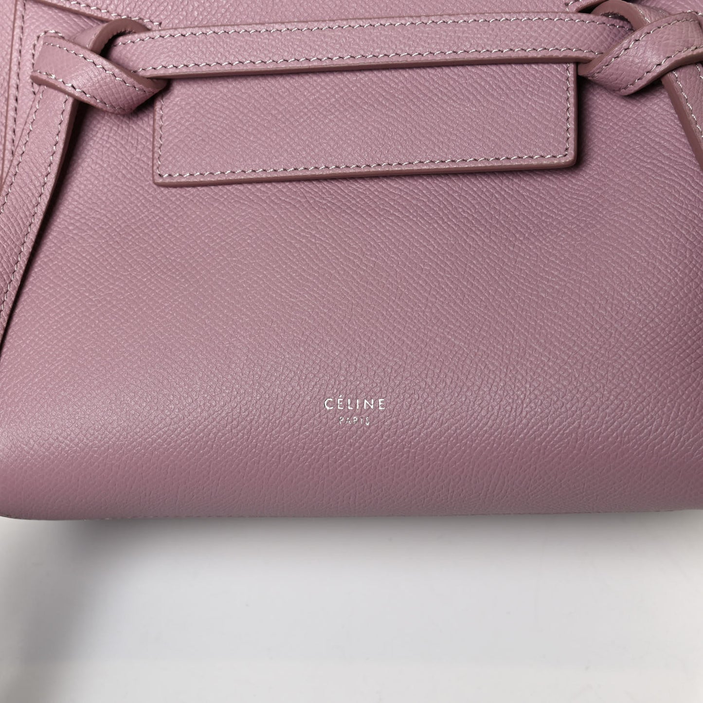 Grained Calfskin Nano Belt Bag Antique Rose