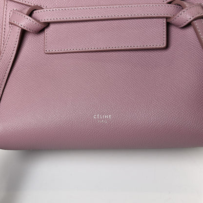 Celine Grained Calfskin Nano Belt Bag Antique Rose 6 of 11