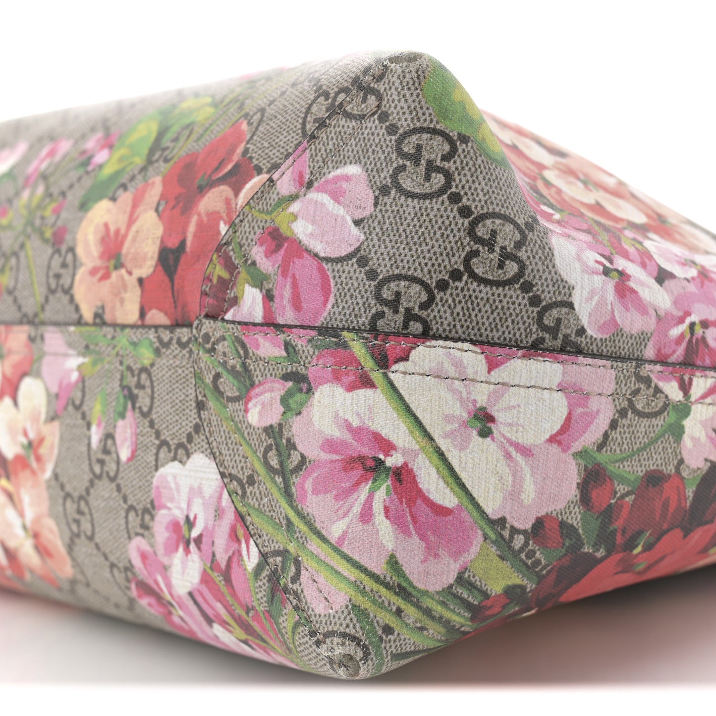 GG Supreme Monogram Blooms Medium Reversible Tote Beige Multicolor Dry Rose