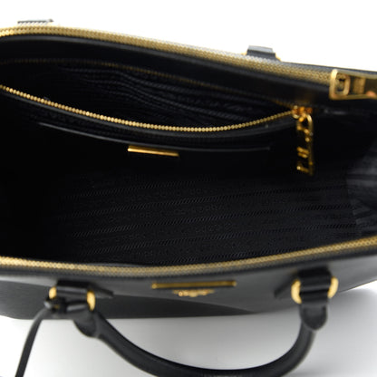 Prada Saffiano Large Galleria Double Zip Tote Black 5 of 10
