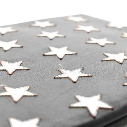 Saint Laurent Calfskin Star Rider iPad Pouch Black Silver 8 of 10