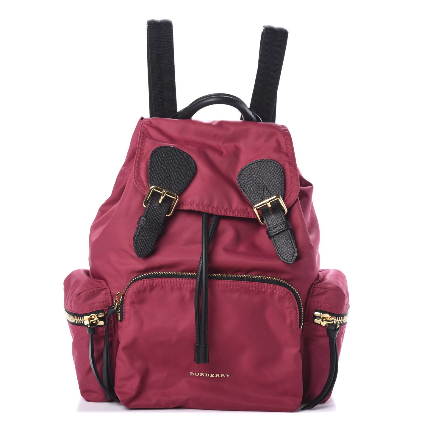 Nylon Medium Rucksack Backpack Plum Pink
