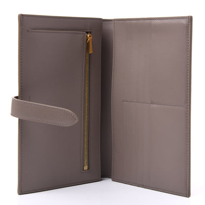 Celine Grained Calfskin Large Multifunction Strap Wallet Pebble 4 of 10