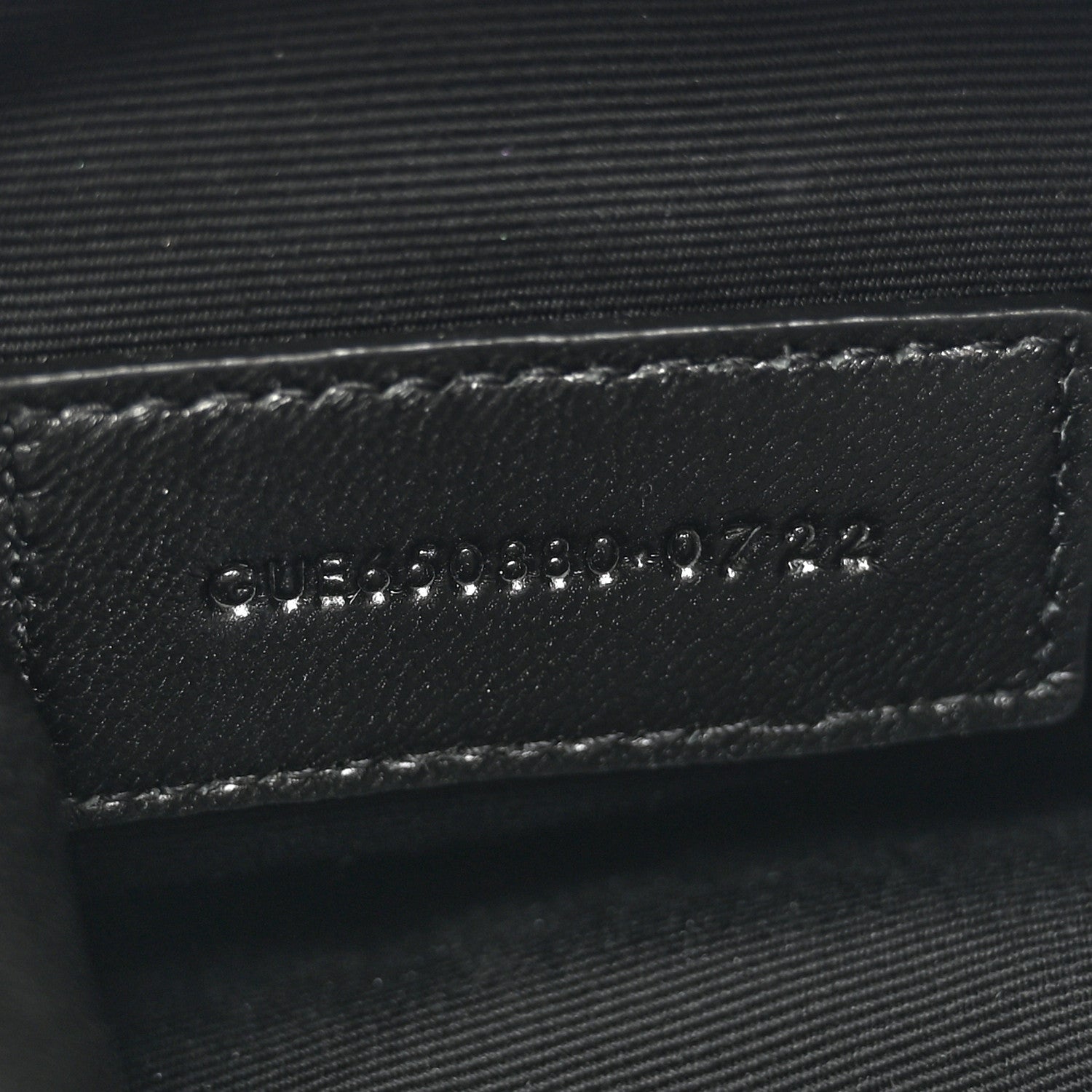 Saint Laurent Lambskin Monogram Loulou Puffer Pouch Clutch Black 7 of 8