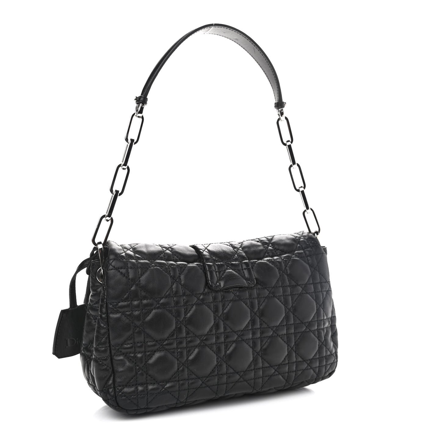 Lambskin Cannage New Lock Flap Black