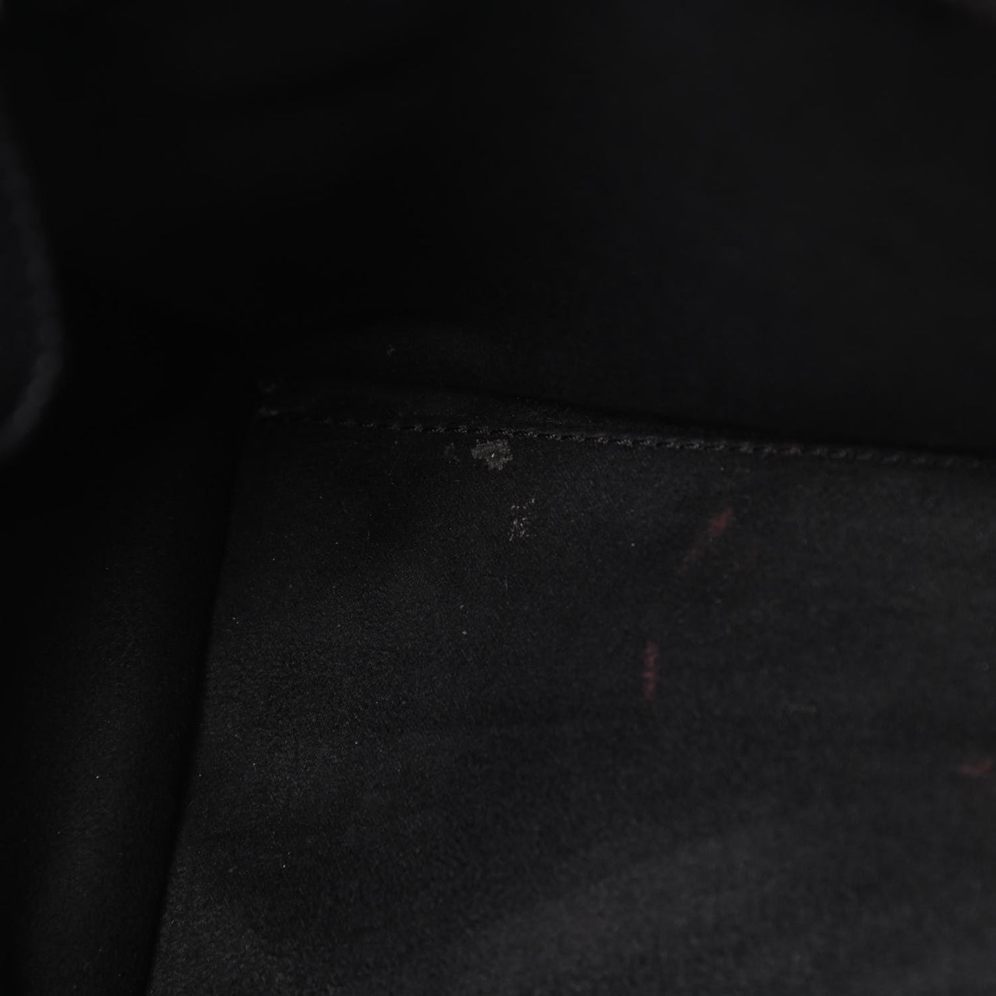 Drummed Calfskin Micro Luggage Black