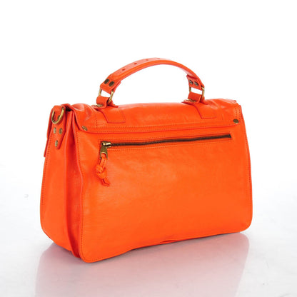 Proenza Schouler Lambskin Medium PS1 Satchel Orange 3 of 7