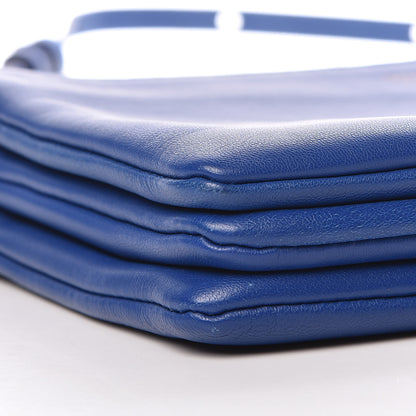 Celine Lambskin Small Trio Crossbody Bag Violet Blue 9 of 10