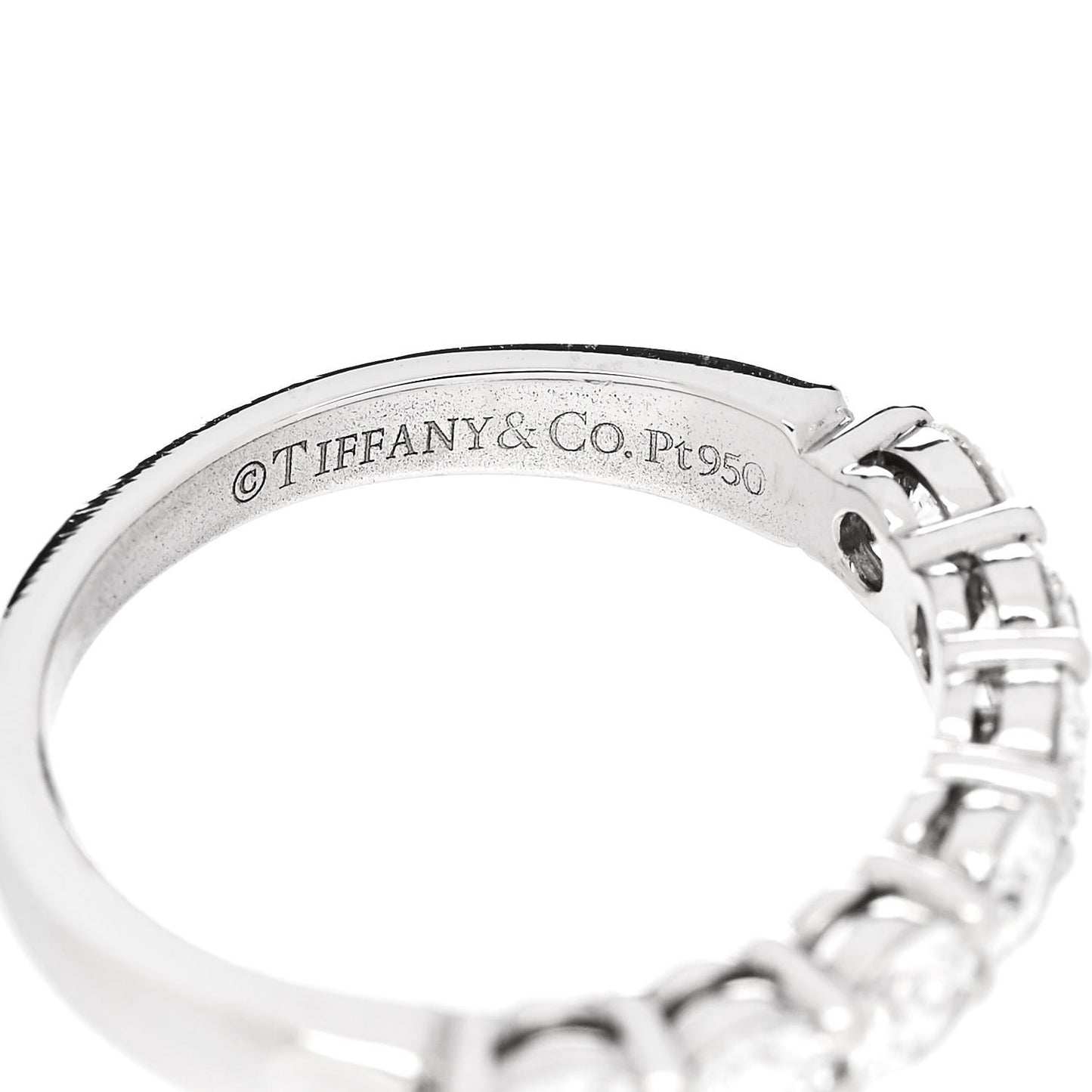 Platinum Diamond .91ctw 3.5mm Embrace Band Ring 50 5.5