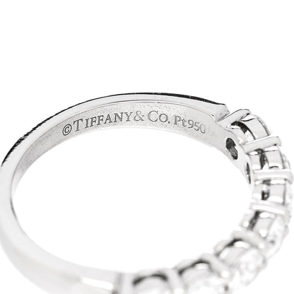 Tiffany Platinum Diamond .91ctw 3.5mm Embrace Band Ring 50 5.5 4 of 5