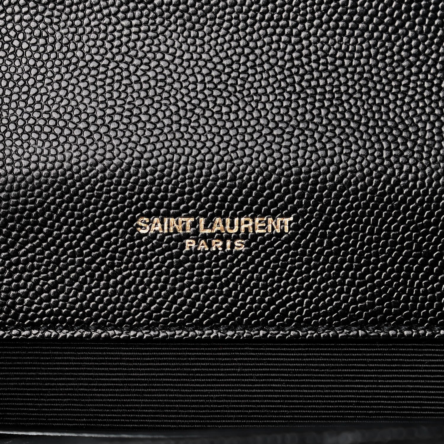 Saint Laurent Grain De Poudre Matelasse Chevron Medium Monogram Satchel Black 6 of 13