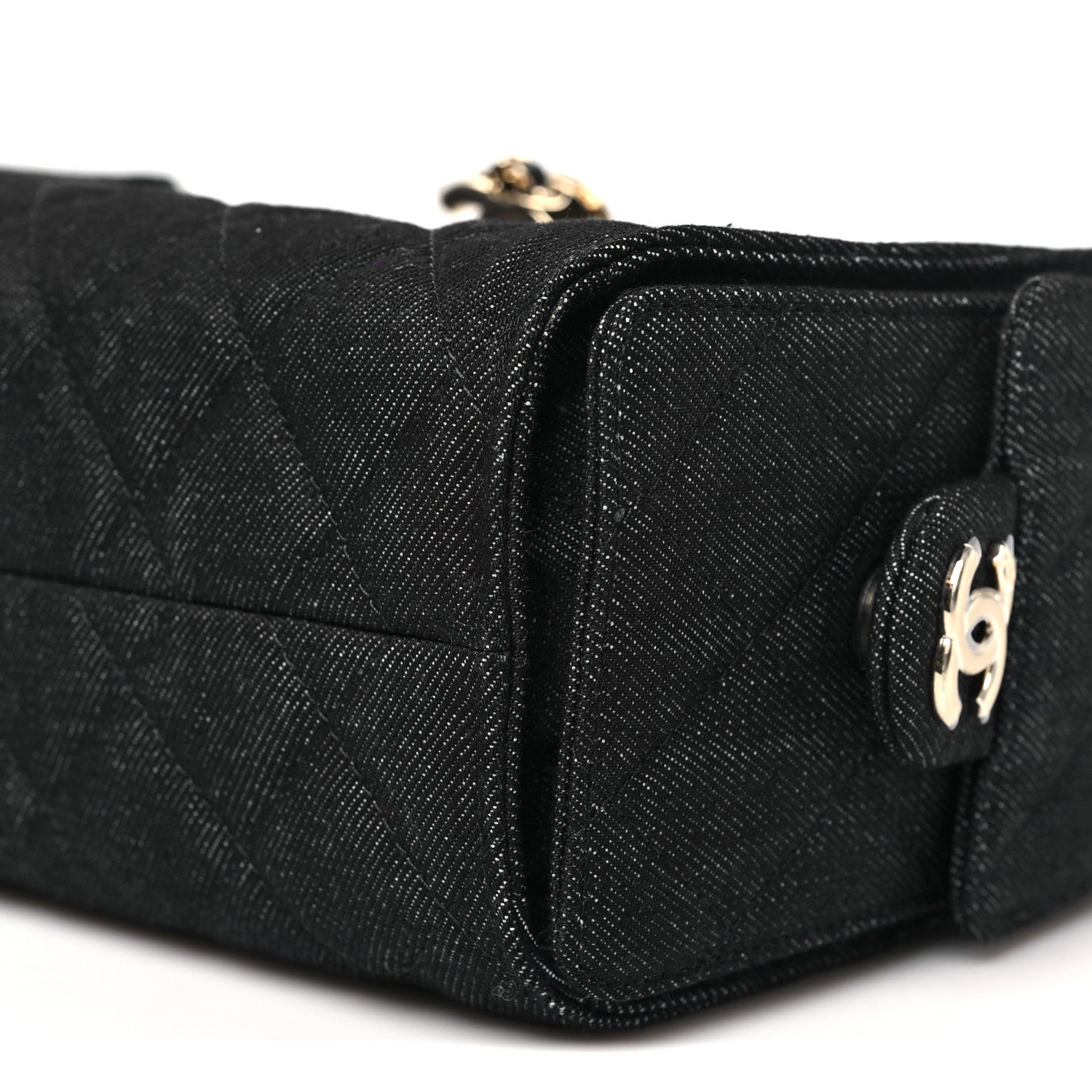 Chanel Denim Quilted Mini Chanel 25 Handbag Dark Blue 10 of 10