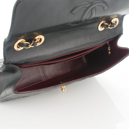 Chanel Lambskin Quilted XL Jumbo Single Flap Black 5 of 8