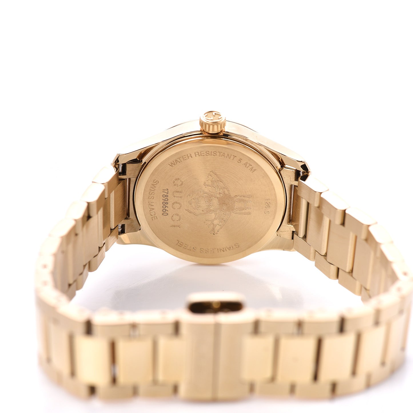 Stainless Steel 27mm G-Timeless Charm Quartz Watch Gold