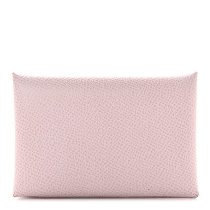 Hermes Epsom Calvi Card Case Mauve Pale 1 of 8
