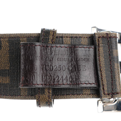 Fendi Zucca Spalmati College Belt 100 40 Tobacco Blue 6 of 6