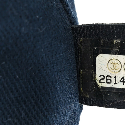 Chanel Denim Medium Deauville Tote Blue Orange 7 of 11