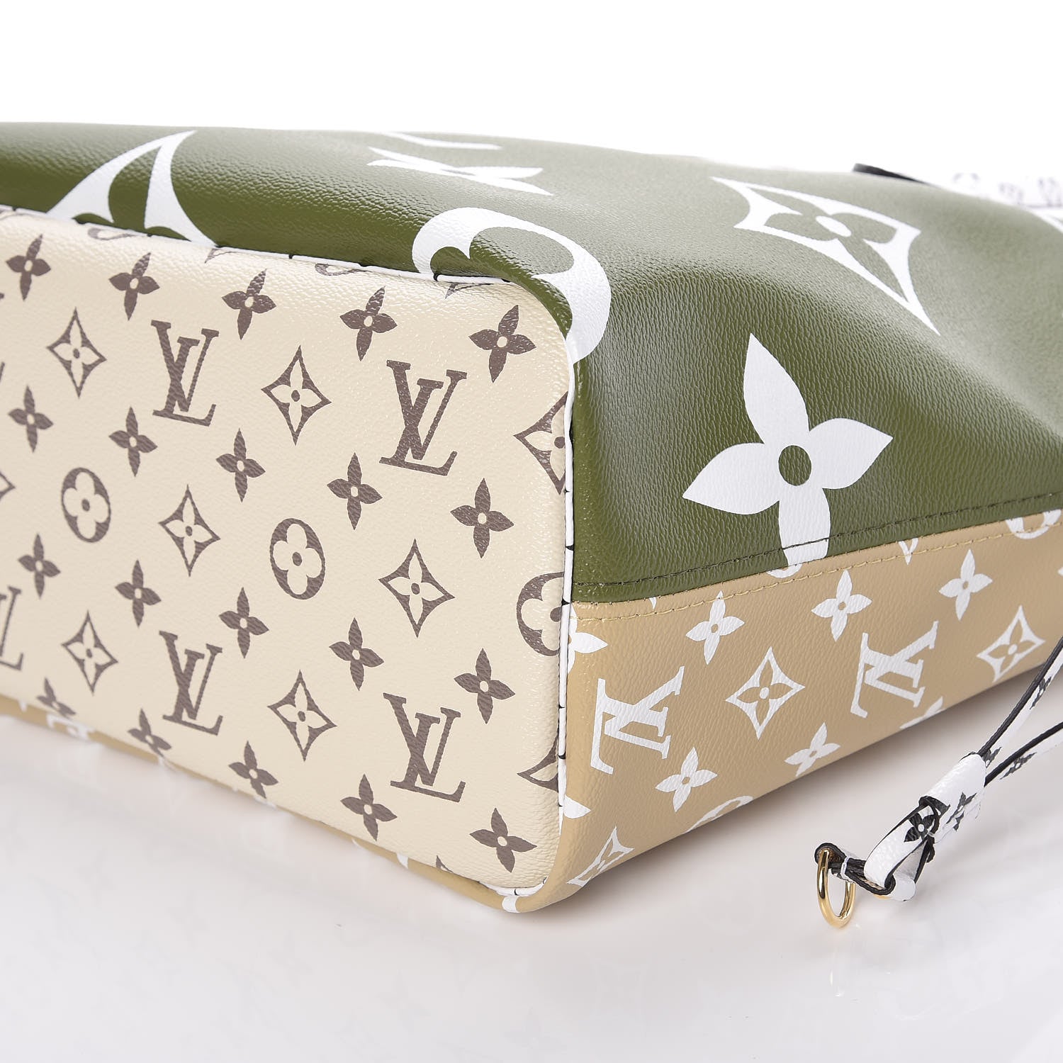 Louis Vuitton Monogram Giant Neverfull MM Kaki 6 of 11
