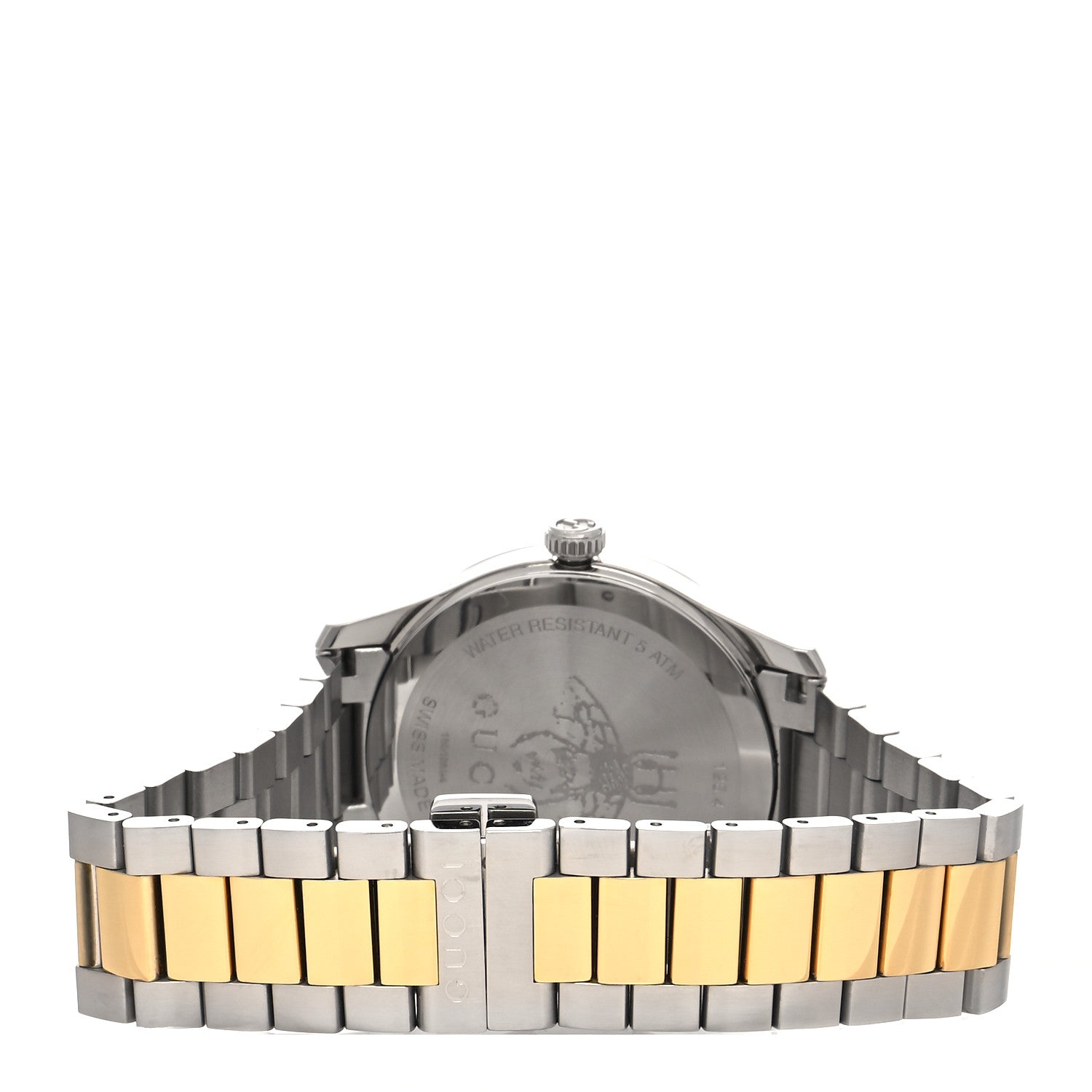 Gucci Stainless Steel 38mm G-Timeless Two Tone Bee Quartz Watch 3 of 5