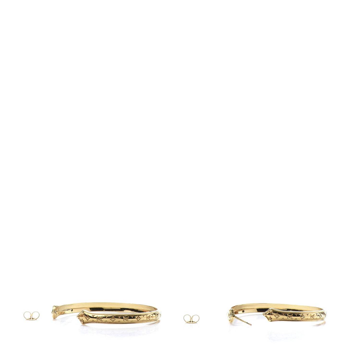 Nanogram Sweet Dreams Hoop Earrings GM Gold