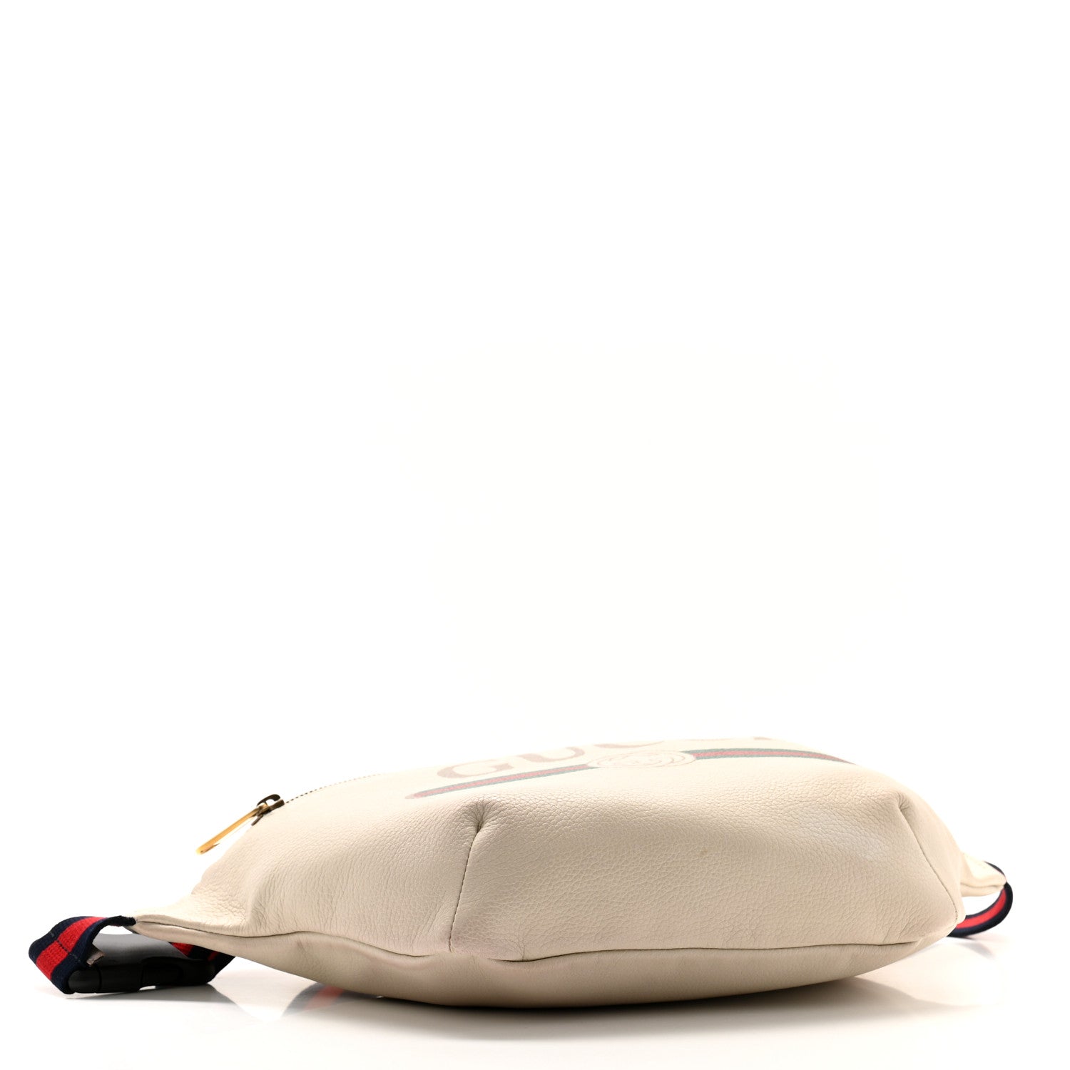 Gucci Grained Calfskin Logo Belt Bag White 4 of 11