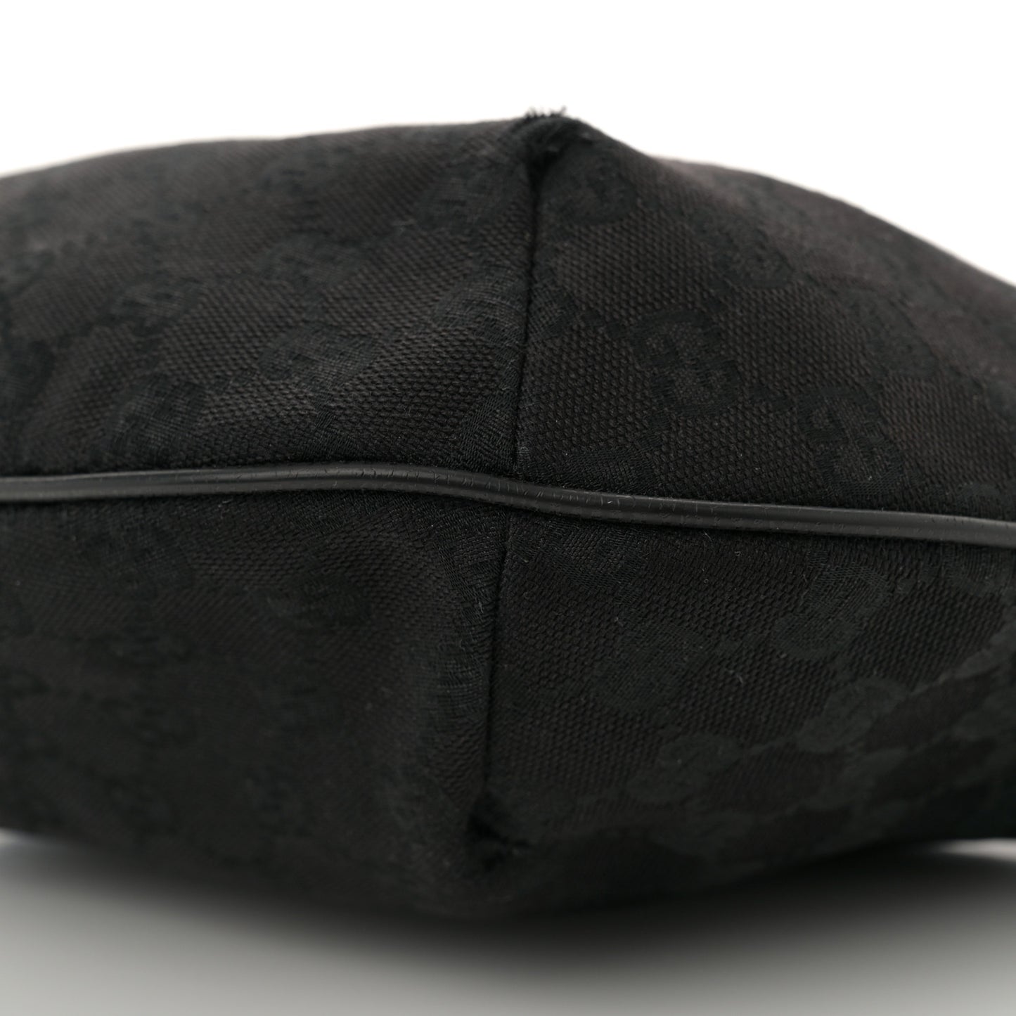 Monogram Web Medium Half Moon Hobo Black