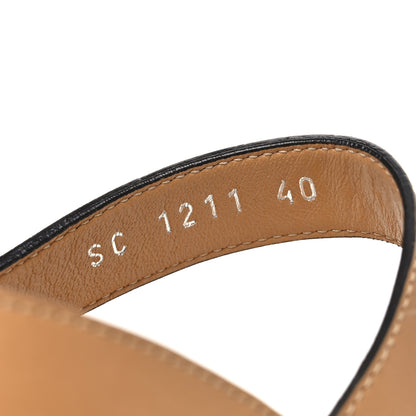 Louis Vuitton Calfskin Monogram Starboard Espadrille Wedge Sandals 40 Tan 9 of 11