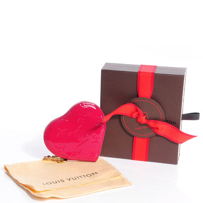 Louis Vuitton Vernis Heart Coin Purse Rose Indien 5 of 9