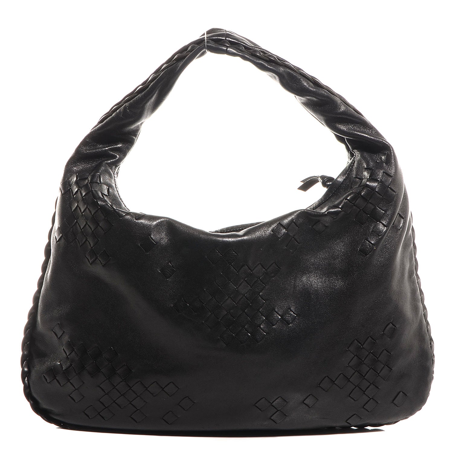 Bottega Veneta Woven Medium Veneta Hobo Nero Black 1 of 9