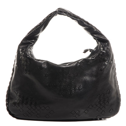 Bottega Veneta Woven Medium Veneta Hobo Nero Black 1 of 9