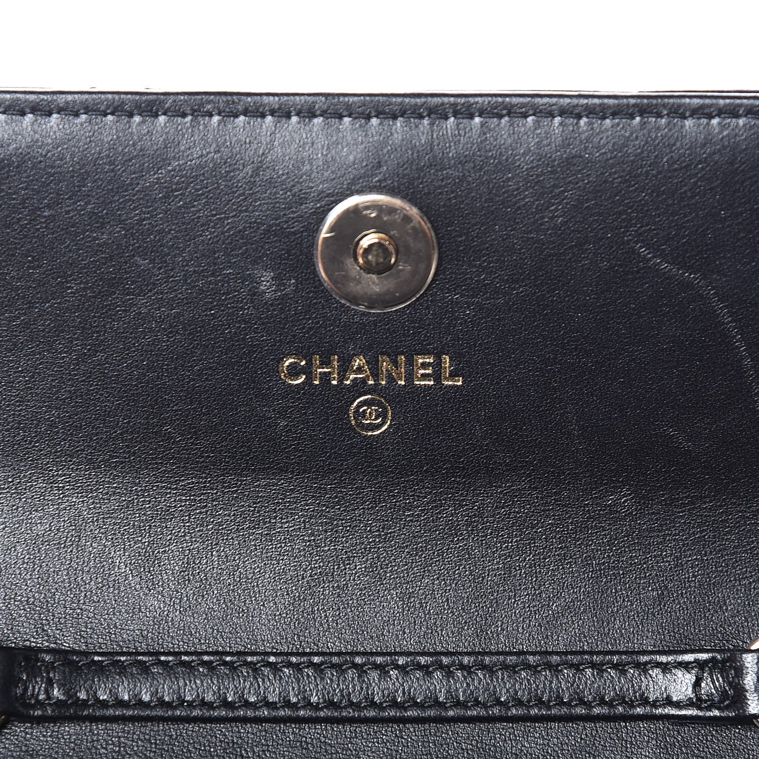 Chanel Lambskin Quilted Pearl Clutch With Chain Black 9 of 11