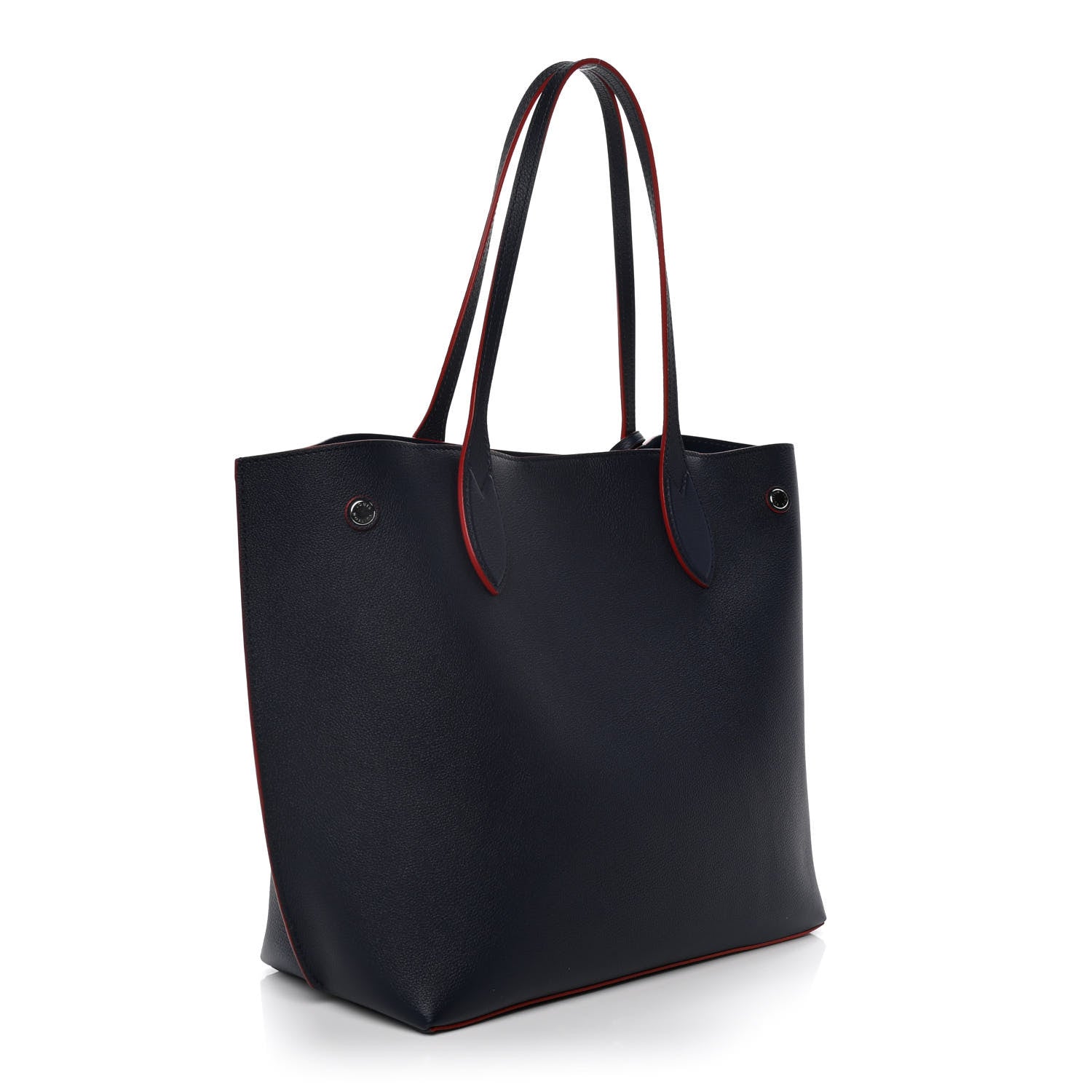 Louis Vuitton Calfskin Lockme Go Tote Marine Rouge 3 of 12