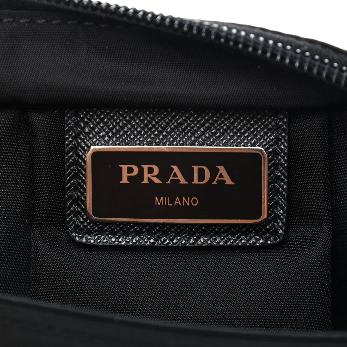 Nylon Flat Messenger Bag Black