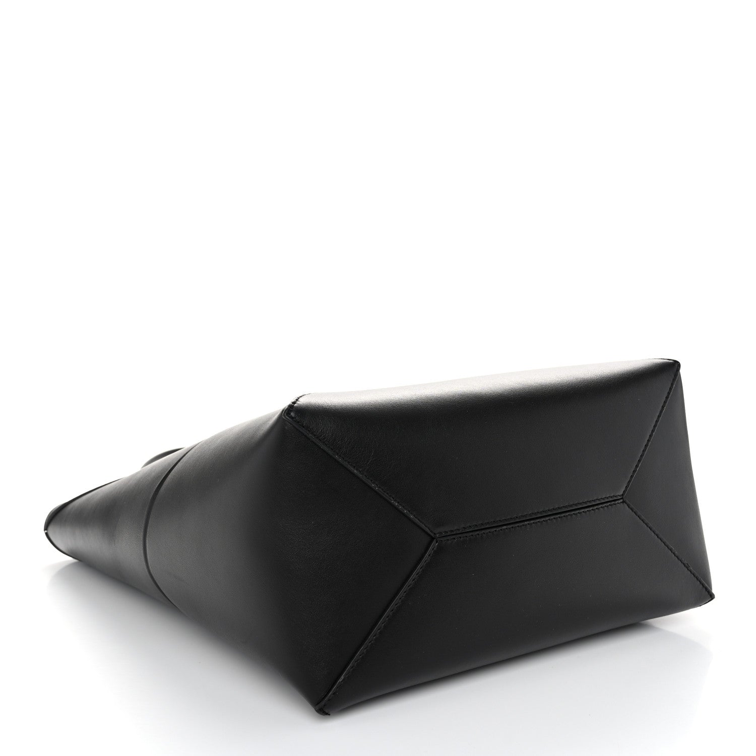 Loewe Shiny Calfskin Medium Puzzle Fold Tote Black 4 of 9