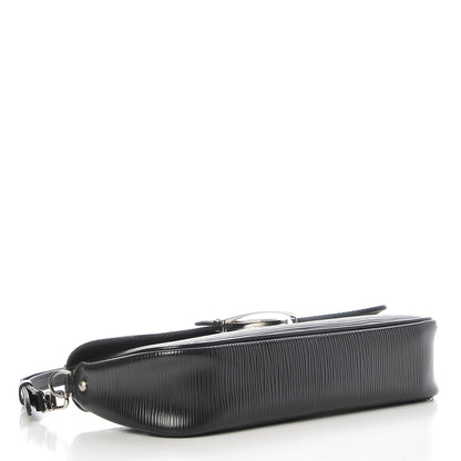 Louis Vuitton Epi Montaigne Clutch Black 4 of 7