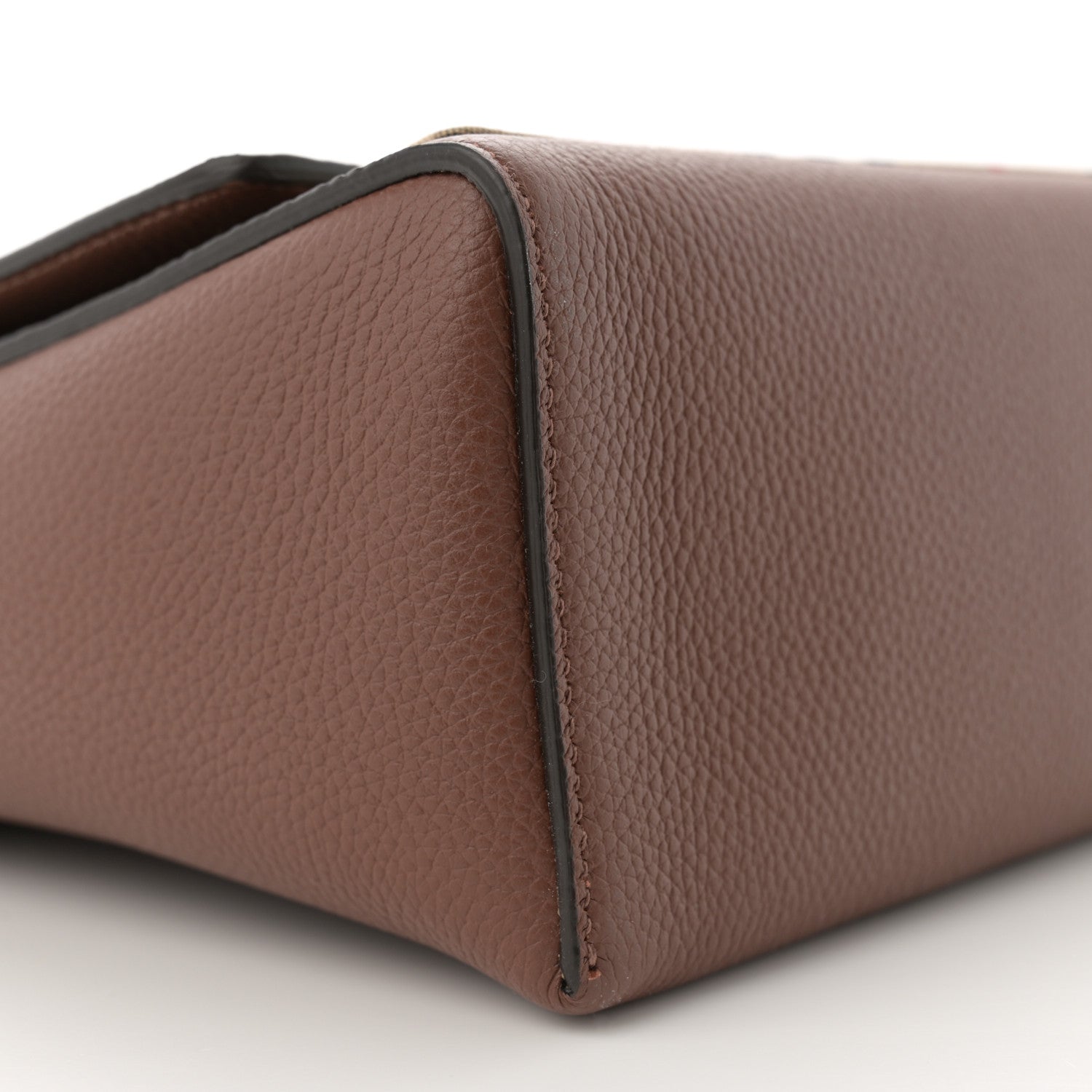 Burberry Calfskin Vintage Check Note Crossbody Bag Tan 9 of 10