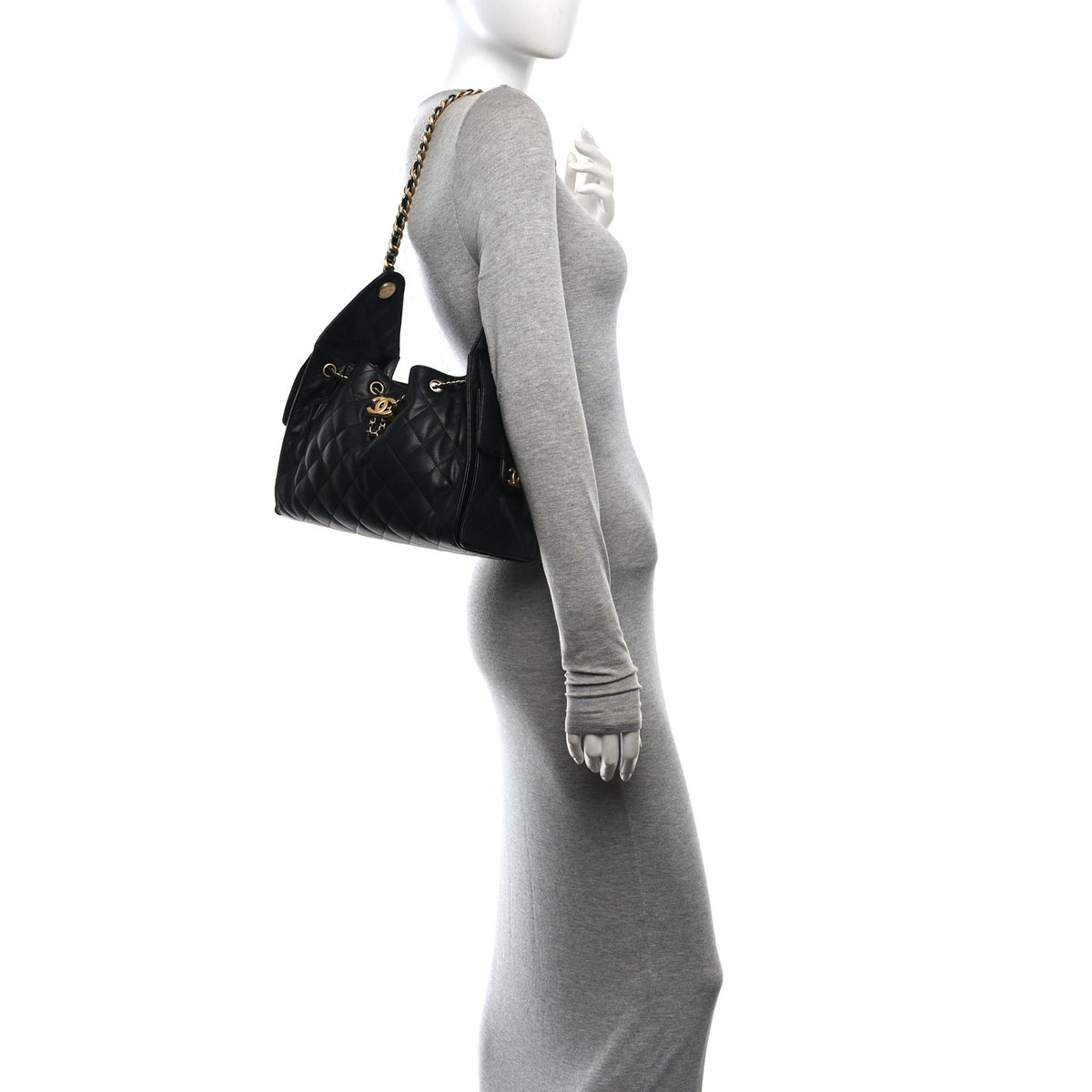 Chanel Caviar Quilted Small Chanel 25 Handbag Black 2 of 10