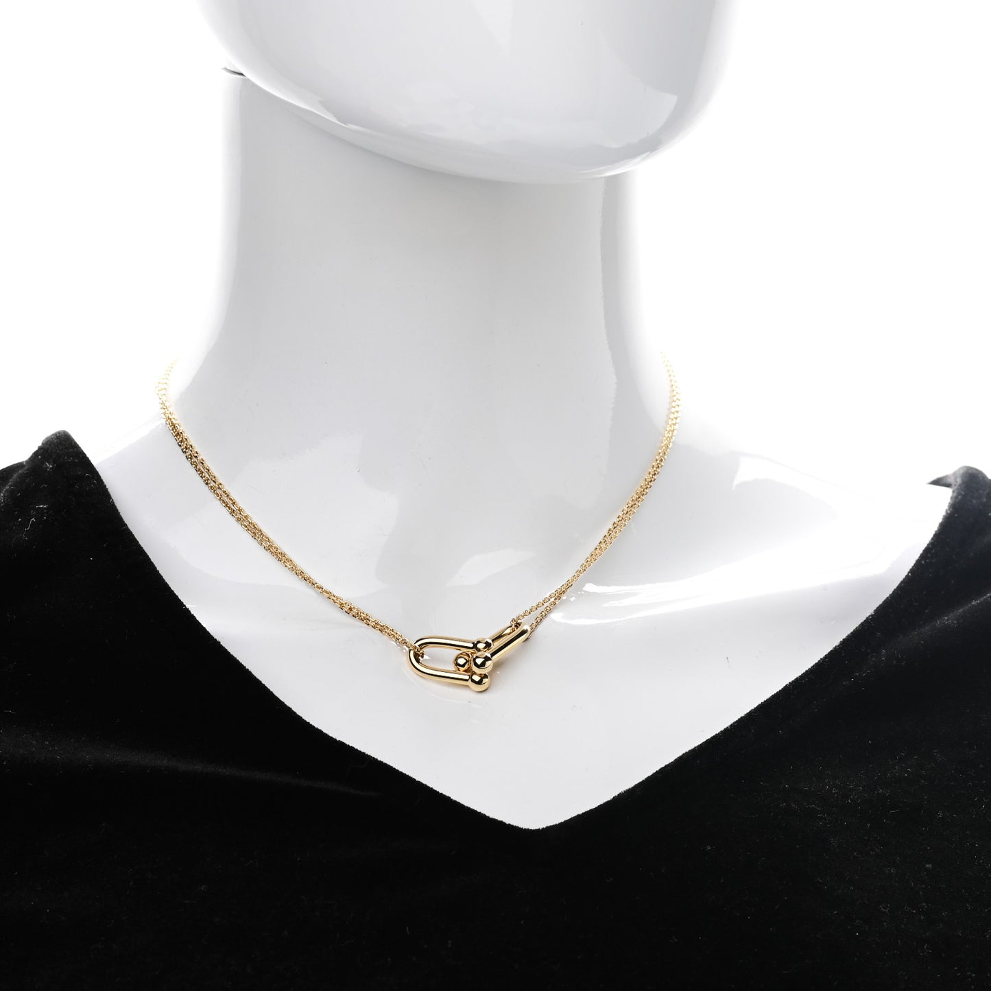 18K Yellow Gold HardWear Double Link Pendant Necklace