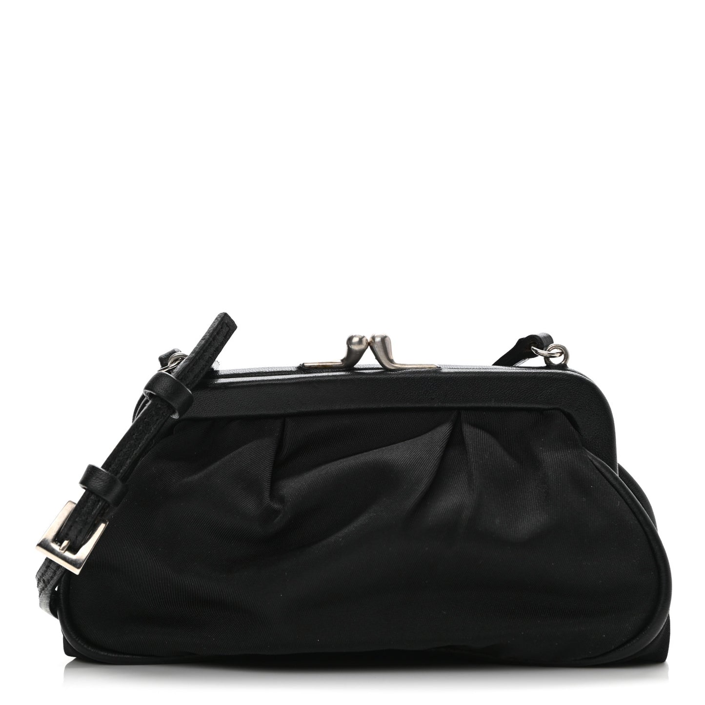 Tessuto Nylon Crossbody Bag Black