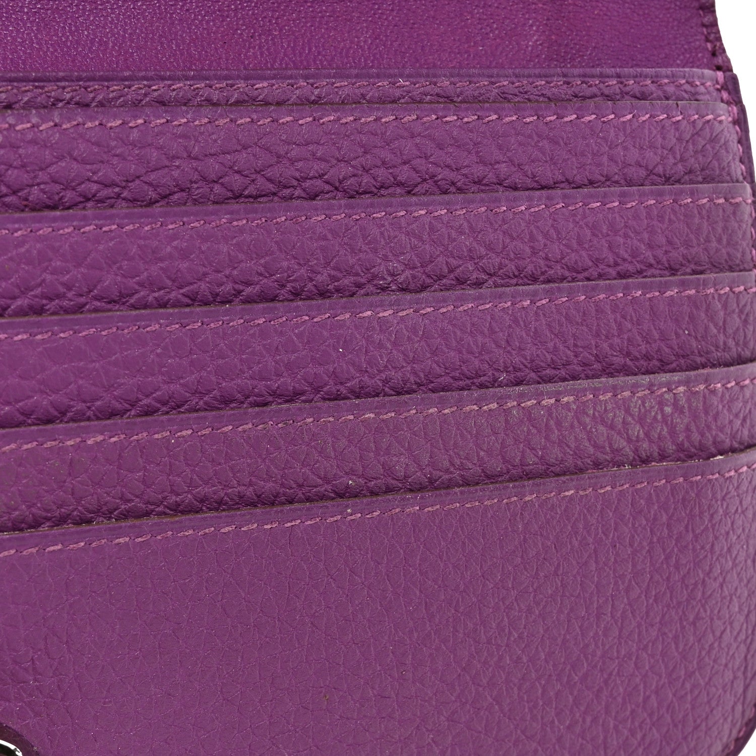 Hermes Togo Dogon Recto Verso Wallet Violet 9 of 14