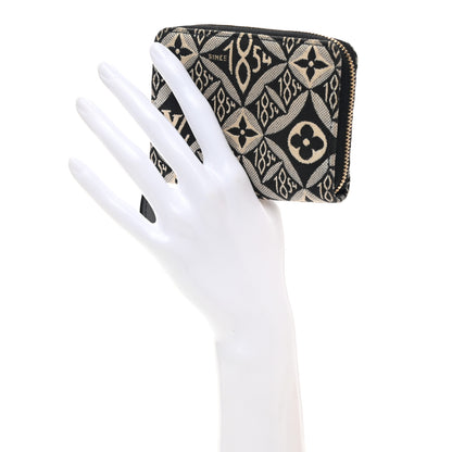 Louis Vuitton Jacquard Since 1854 Zippy Coin Purse Grey 2 of 9