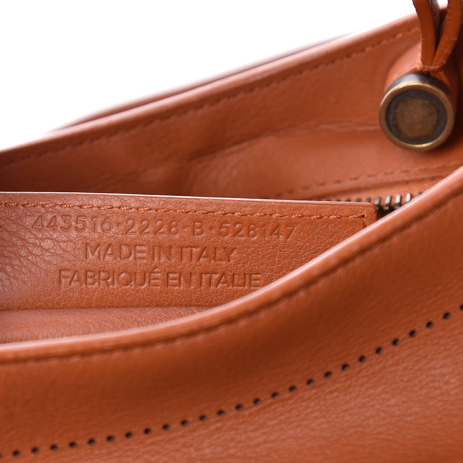 Balenciaga Veau Soyeux Perforated Blackout Hardware S City Marron Caramel 8 of 12