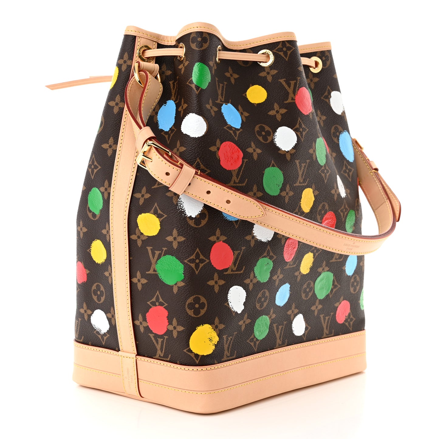 LV X YK Monogram Dots Noe Multicolor
