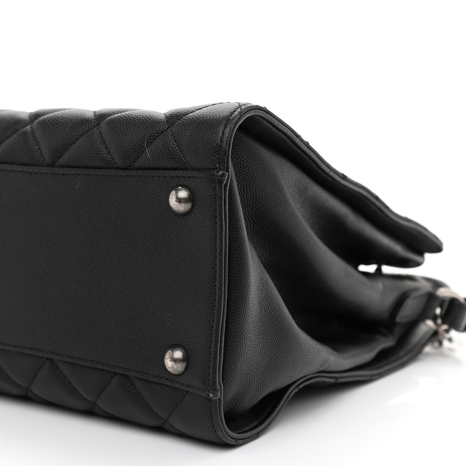Chanel Caviar Quilted Medium CC Bucket Bag Black 10 of 10