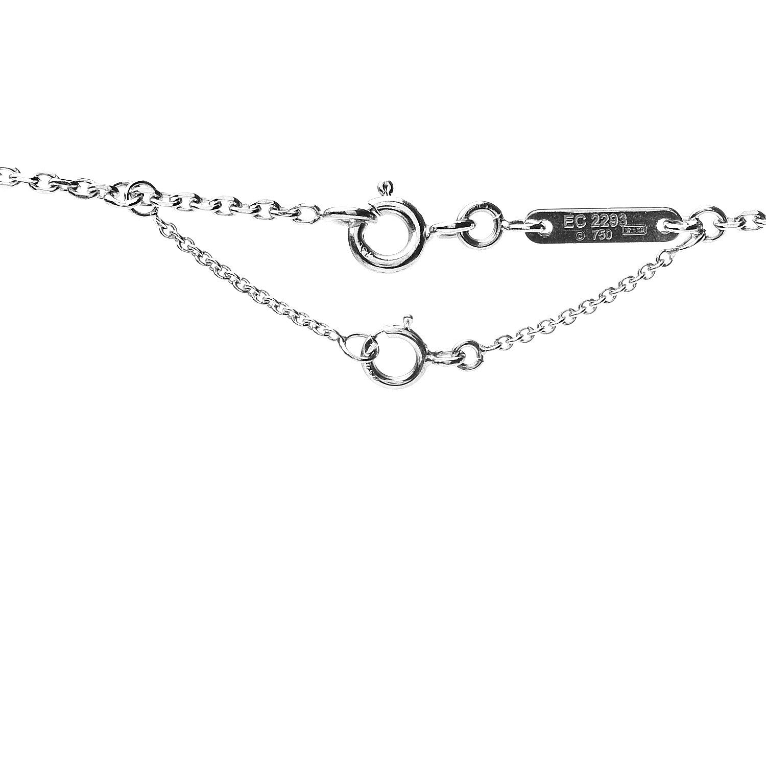 Cartier 18K White Gold Medium Hearts and Symbols Necklace 6 of 6