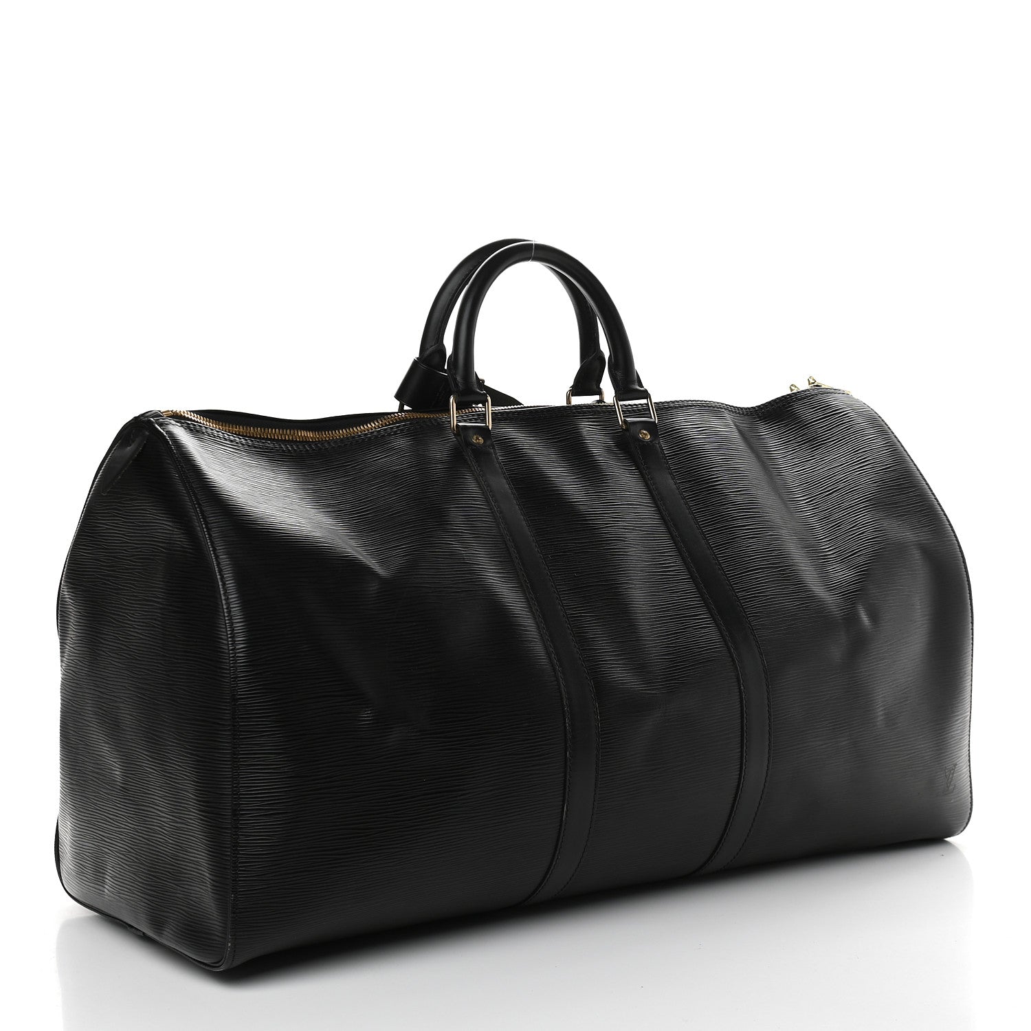 Louis Vuitton Epi Keepall 55 Black 3 of 9