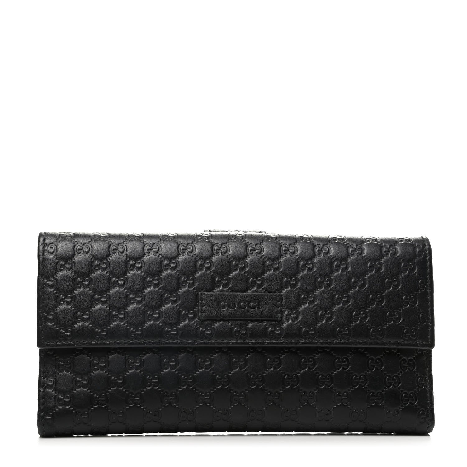 Gucci Microguccissima Continental Flap Wallet Black 1 of 10