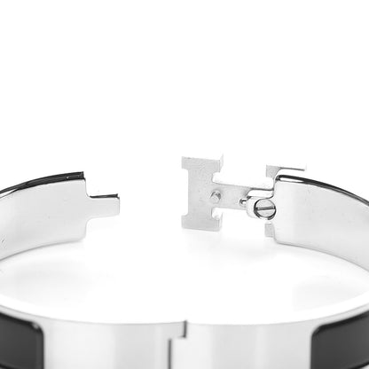 Hermes Enamel Narrow Clic Clac H Bracelet PM Black 5 of 7