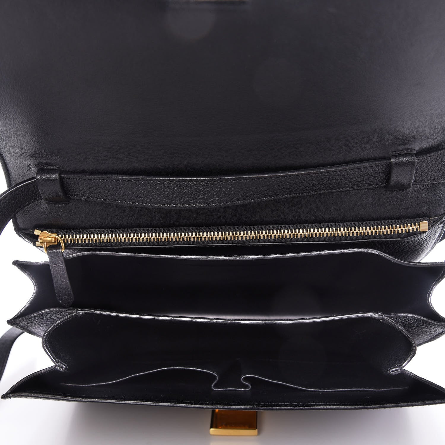 Celine Goatskin Medium Classic Box Flap Bag Black 5 of 9