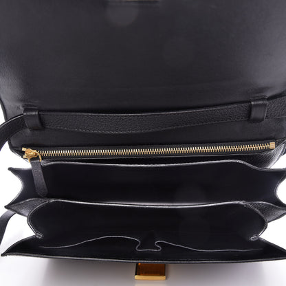 Celine Goatskin Medium Classic Box Flap Bag Black 5 of 9